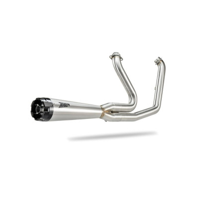 Ligne d'échappement 2 en 1 ZARD Short Cone - Softail à partir de 2018 (Sauf Fat Boy et Breakout) - Inox