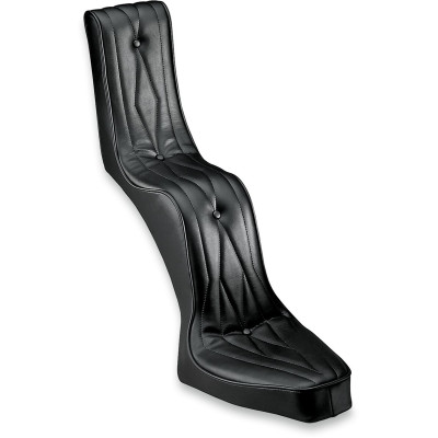Selle Duo King and Queen - Harley Davidson Custom / Rigide - Noir