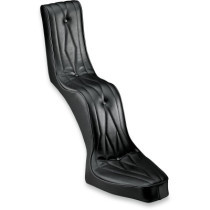 Selle Duo King and Queen - Harley Davidson Custom / Rigide - Noir
