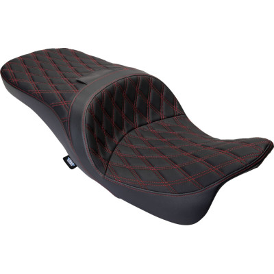 Seat Freedom Vinyl Double Diamond Red Stitch FLH 2009-2023