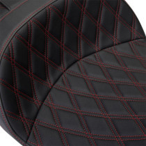 Seat Freedom Vinyl Double Diamond Red Stitch FLH 2009-2023