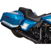 Seat Predator 1-up Vinyl Double Diamond Silver FLH 2008-2023