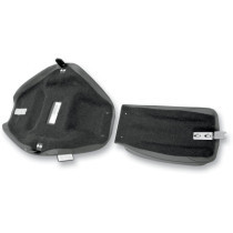 SEAT SOLO W/OPTIONAL EZ GLIDE BACKREST FRONT WITH DRIVER BACKREST RECEPTACLE VINYL BLACK