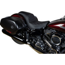 Predator Seat - Double Diamond w/ Silver Sitching - Vinyl - FL