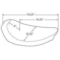 SEAT SOLO FRONT LOW PROFILE VINYL BLACK