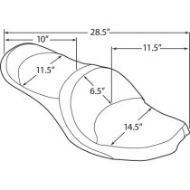 SEAT LOW-PROFILE FX DOUBLE BUCKET BLACK