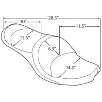 SEAT LOW-PROFILE FX DOUBLE BUCKET BLACK