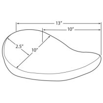 SEAT SOLO SPRING SMALL VINYL SMOOTH BLACK