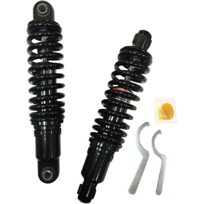 Amortisseurs Réglables Heavy Duty - Hauteur 12" - Harley Davidson Dyna de 1991 à 2017 - Noir