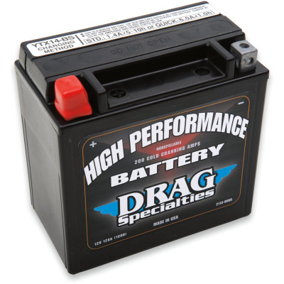 BATTERY HIGH PERFORMANCE AGM 12V LEAD ACID REPLACEMENT 150 MM X 87 MM X 145 MM BLACK