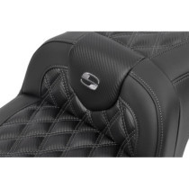 RoadSofa™ Seat - without Backrest - Carbon Fiber - Gray Stitch