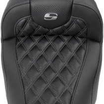 RoadSofa™ Seat - without Backrest - Carbon Fiber - Gray Stitch