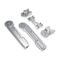 Vity''s Design, 10" adjustable risers. Silver