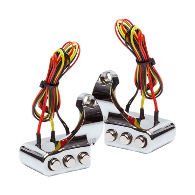 Vity''s Design 3 button switch housing right, chrome