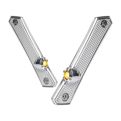 Vity''s Design, Diamond front turn signals, chrome. ECE appr.