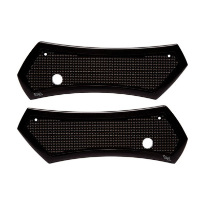 Vity''s Design, Diamond saddlebag latch cover set. Black