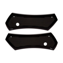 Vity''s Design, Diamond saddlebag latch cover set. Black