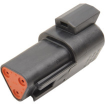 RECEPTACLE DEUTSCH DT-SERIES 3-PIN BLACK