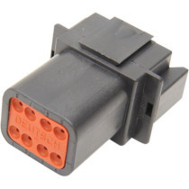 RECEPTACLE DEUTSCH DT-SERIES 8-PIN BLACK