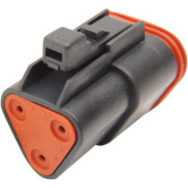PLUG DEUTSCH DT-SERIES 3-SOCKET BLACK