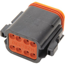 PLUG DEUTSCH DT-SERIES 8-SOCKET BLACK