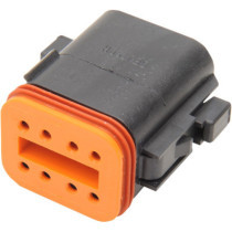 PLUG DEUTSCH DT-SERIES 8-SOCKET BLACK