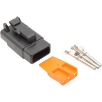 PLUG DEUTSCH DTM 3-SOCKET CONNECTOR KIT BLACK