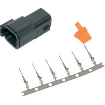 RECEPTACLE DEUTSCH DTM 6-PIN CONNECTOR KIT BLACK