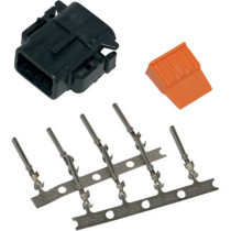 PLUG DEUTSCH DTM 8-SOCKET CONNECTOR KIT BLACK
