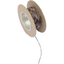 OEM COLOR WIRE 18 GAUGE/100' (1MM'/30M) BROWN/WHITE