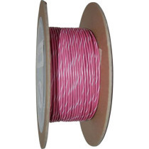 OEM COLOR WIRE 18 GAUGE/100' (1MM'/30M) PINK/WHITE