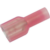 FEMALE CONNECTOR 18-22 GAUGE (0,6-1MM) RED 25 PK