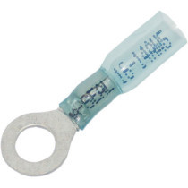 RING TERMINAL Ø 0.25" 14-16 GAUGE (1,3-1,6MM) W/ HEAT SHRINK 25 PK