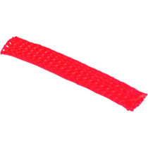 SLEEVING BRAIDED RED 10'
