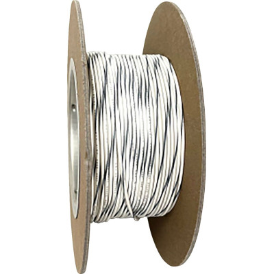 WIRE 20-GAUGE PRIMARY 100' WHITE/GRAY STRIPE