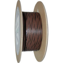 WIRE 20-GAUGE PRIMARY 100' BROWN/BLACK STRIPE