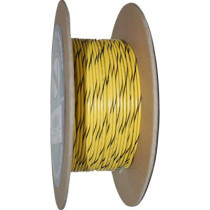 WIRE 20-GAUGE PRIMARY 100' YELLOW/BLACK STRIPE