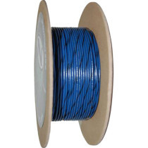 WIRE 20-GAUGE PRIMARY 100' BLUE/BLACK STRIPE