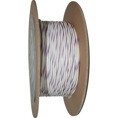 WIRE 20-GAUGE PRIMARY 100' WHITE/VIOLET STRIPE