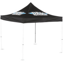 Tonnelle pliable Drag Specialities - 3 x 3 m - Noir avec logo Drag Spécialities