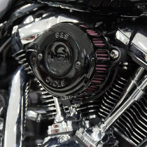 Filtre à Air S&S Mini Teardrop - Harley Davidson Softail à partir de 2018 et Touring à partir de 2017 - Noir brillant