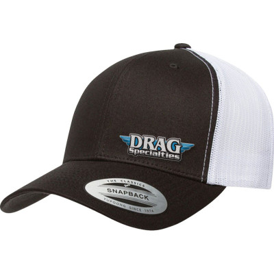 HAT DRAG MESH SNPBK BK/WH