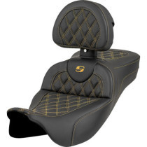 Roadsofa™ Seat - Lattice Stitch - Gold Stitch - Extended Reach - w/o Backrest