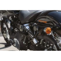 SIDE CARRIER SLC LEFT BLACK Harley Dyna models