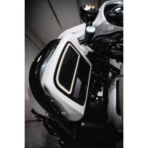 Inserts Lumineux de Carénages Inférieurs - Harley Davidson Touring à partir de 2014 - Blanc et Orange