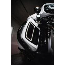 Inserts Lumineux de Carénages Inférieurs - Harley Davidson Touring à partir de 2014 - Blanc et Orange