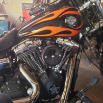 Filtre à air S&S Stealth - Harley Davidson Dyna de 2001 à 2017, Softail de 2001 à 2015, Touring de 2001 à 2007 - Noir
