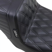 Selle Le Pera Tailwhip - Harley Davidson Touring à partir de 2008 - Noir Double Diamond