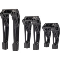 Risers - Fastback - 6" - Black