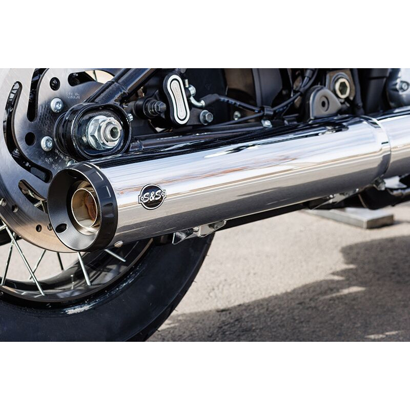 Grand National 4.0" EC Slip On Mufflers Chrome